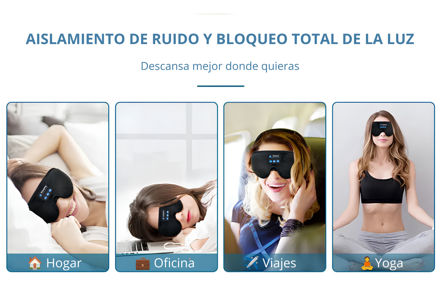 Mascara de sueño 3 en 1