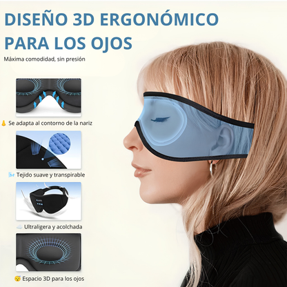 Mascara de sueño 3 en 1